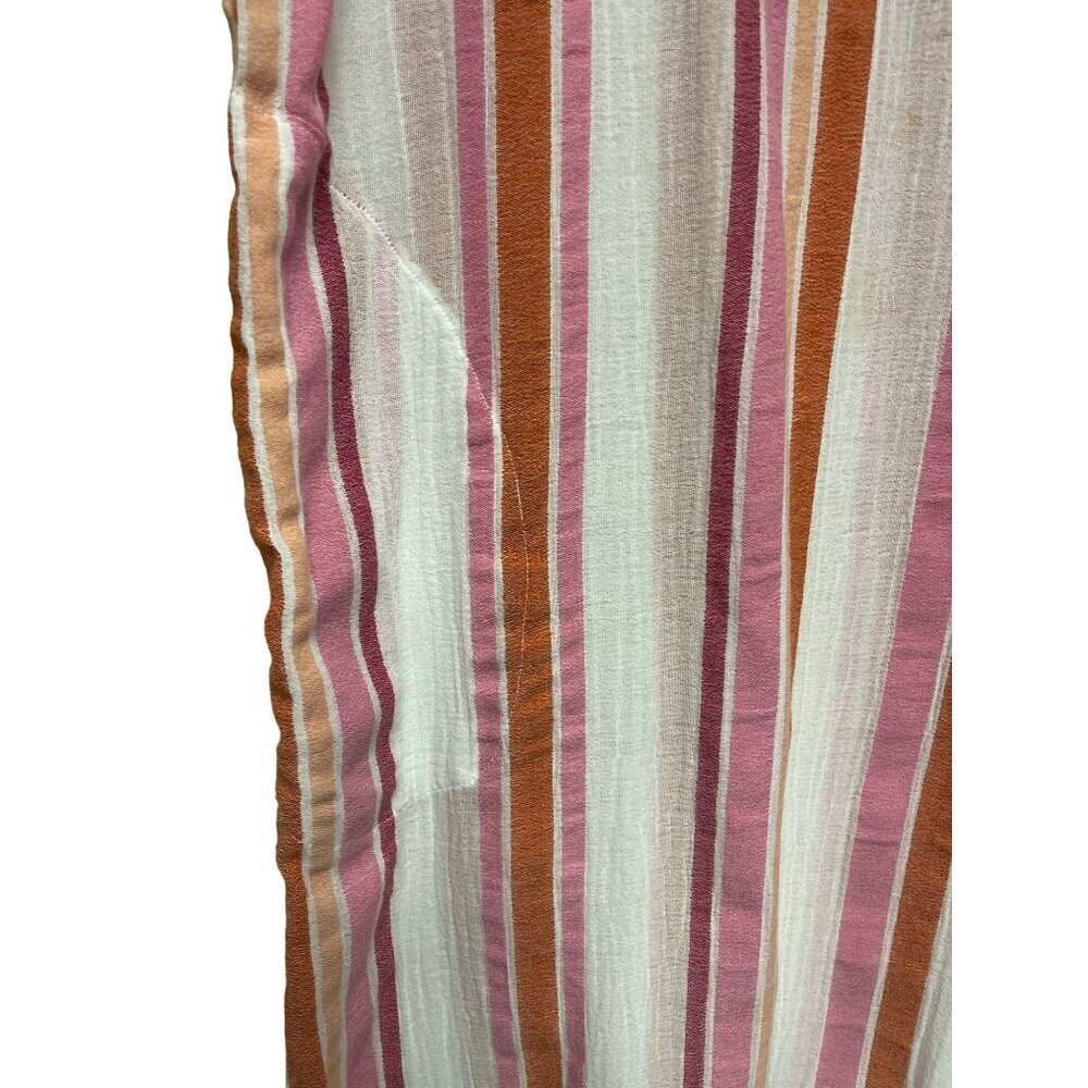 Soft Surroundings Multi Color Stripe Roll Tab Dre… - image 4